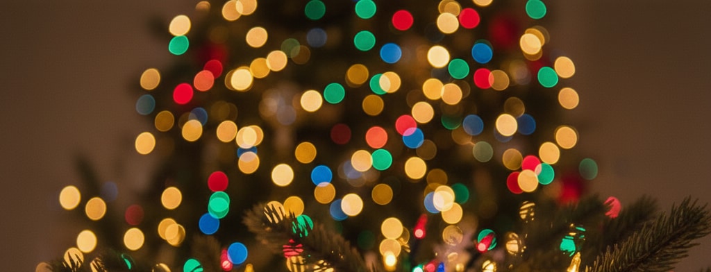 bokeh christmas lights Las Vegas